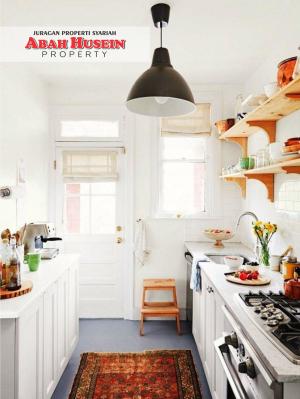 menata dapur sempit di rumah minimalis